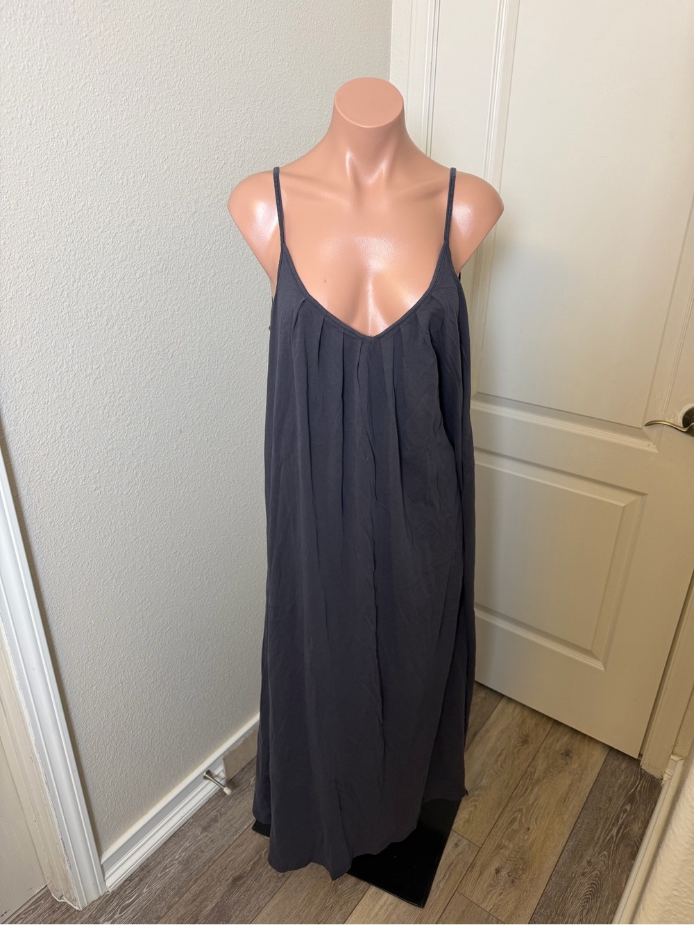 Z Supply Charcoal Spaghetti-Strap Maxi Dress